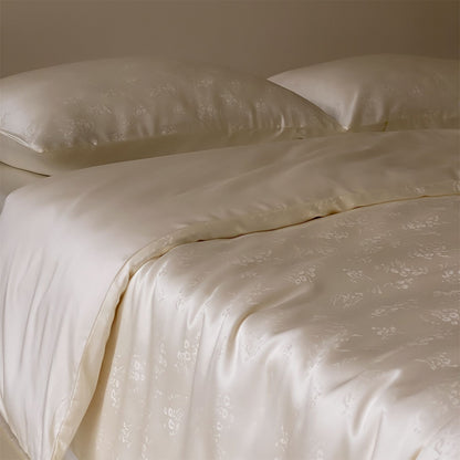 Satin-Bettbezug- und Kissenbezug-Set
