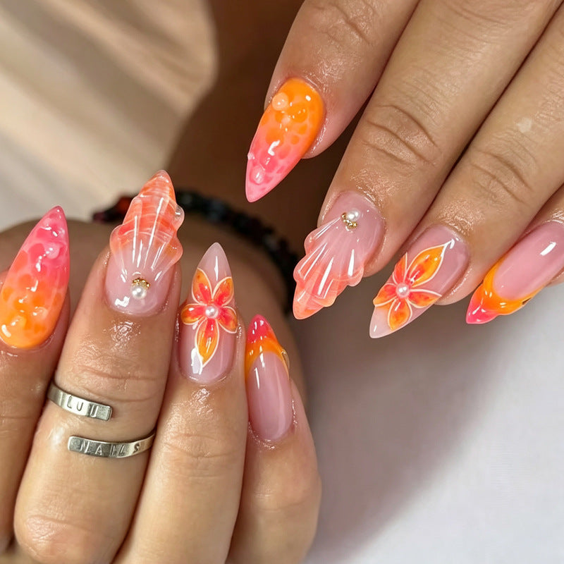 Dekorative Gel-Nageltips Brehn