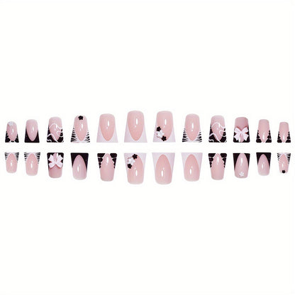 Künstlerische florale Nagelwraps Brehn