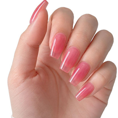 Elegante quadratische Gel-Nagelverstärkungen Brehn