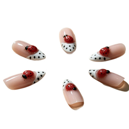 Chic Spitzige Press-On Nail Set Brehn