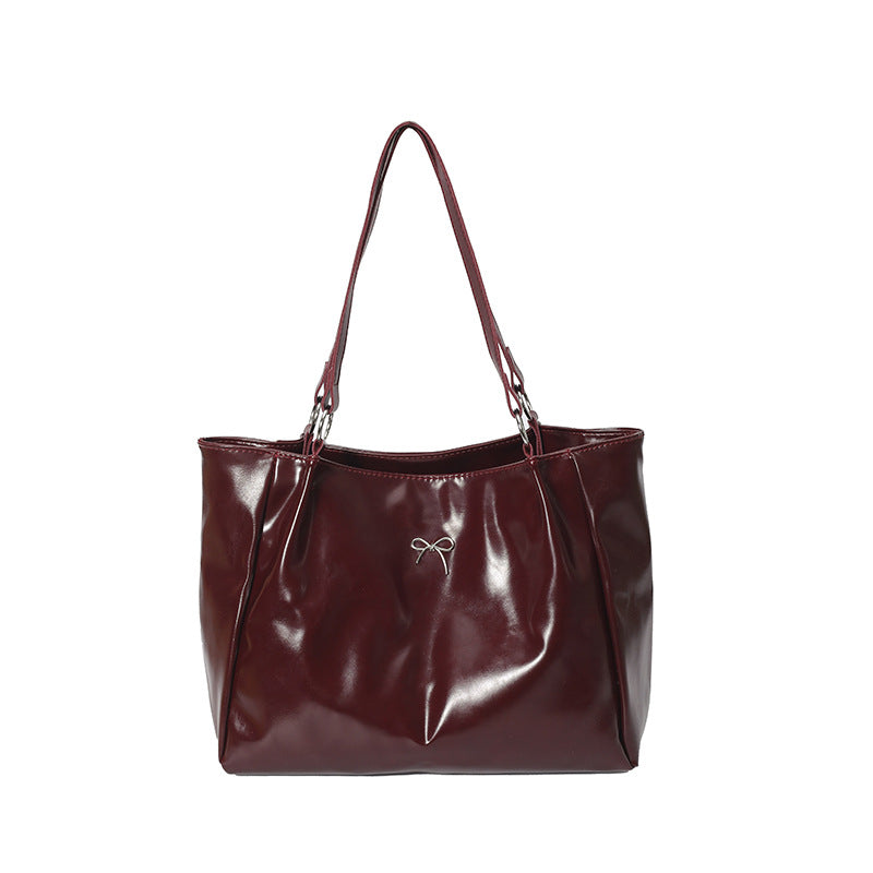 Elegante Glänzende Hobo-Handtasche Brehn