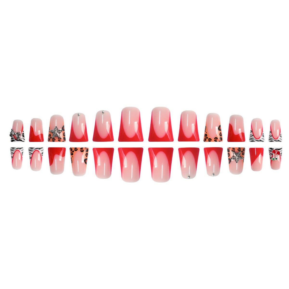 Stylische Statement Press-On Nagelverlängerungen Brehn