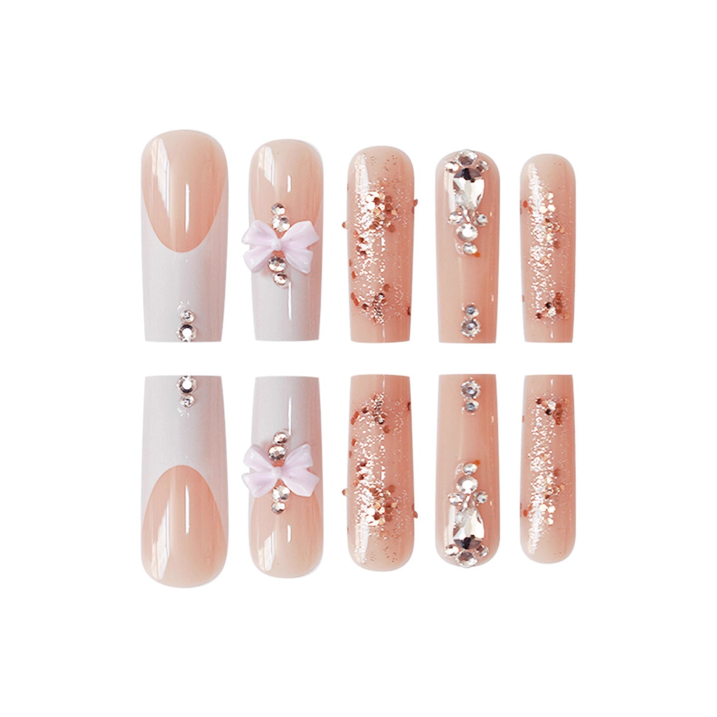 Elegante 3D Nagelkunst Verlängerungen Brehn