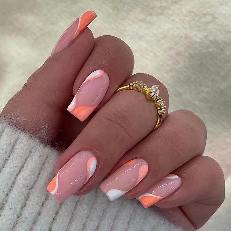 Elegante Kunstnagelverlängerungen mit modernem Farbverlauf Brehn