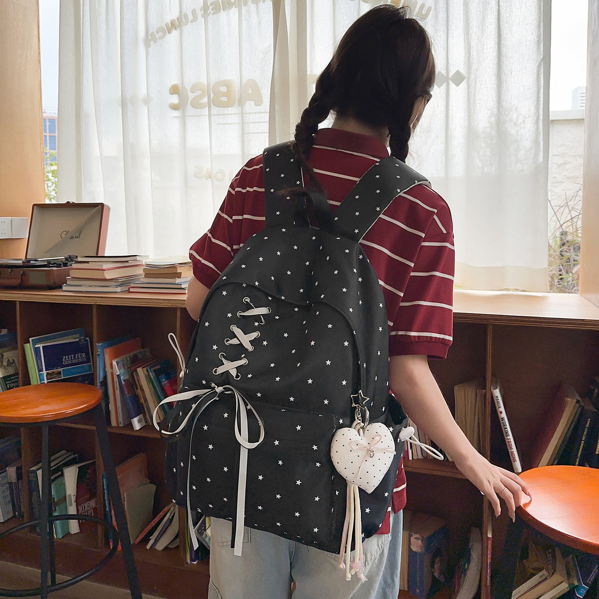 Sternenprint Dekorativer Schulrucksack Brehn