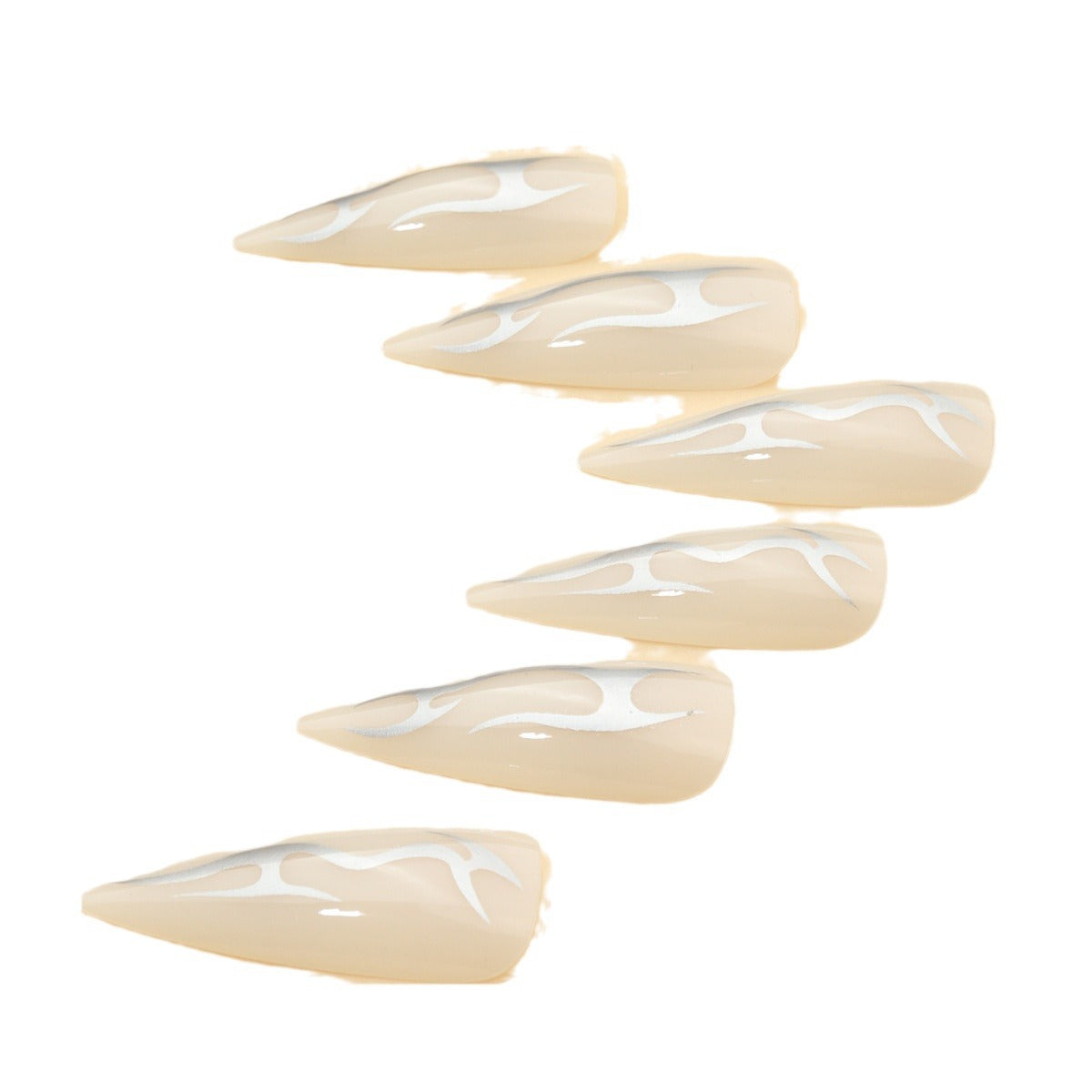 Künstlerisches Stiletto-Nageldesign Brehn