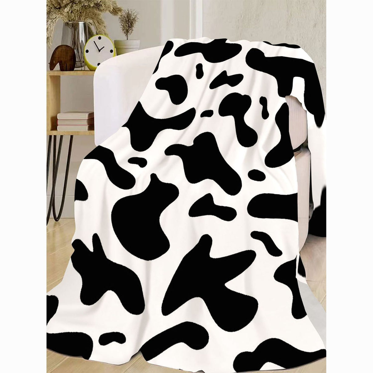 Gemütliche Tiermuster Fleece-Wurfdecke