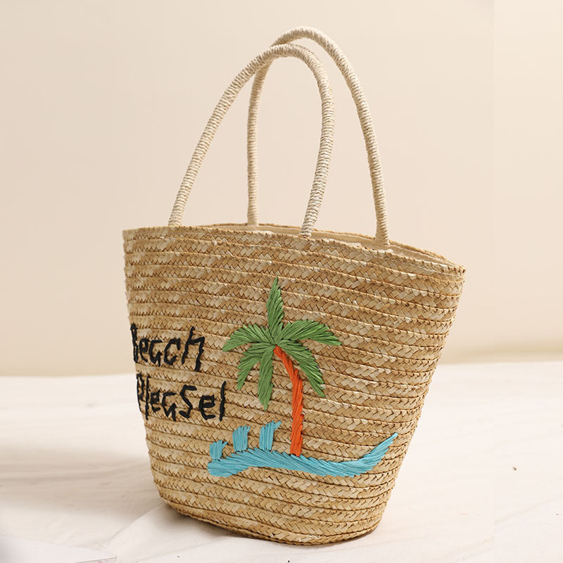 Damen Handgefertigte Strandtasche mit verspieltem Motiv und robusten Tragegriffen Brehn