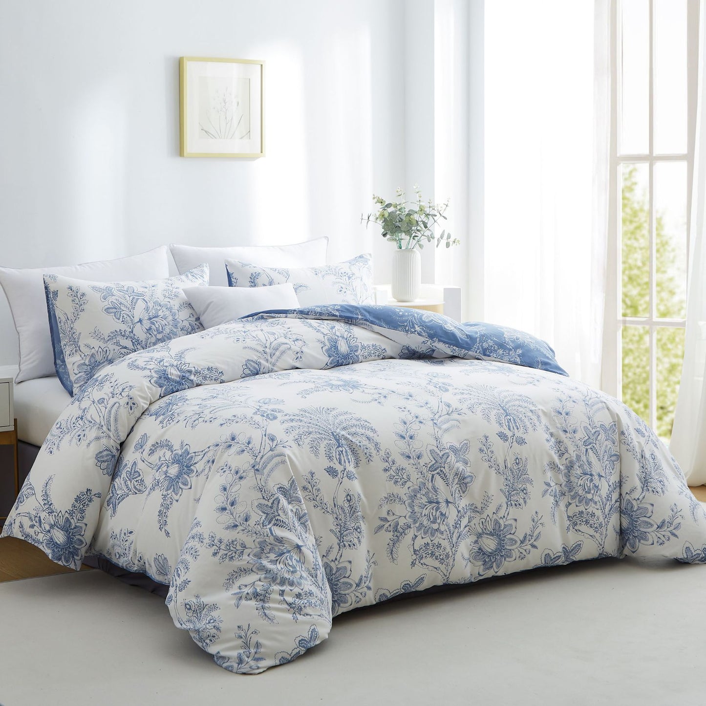 Damen elegantes Bettwäsche-Set mit floralem Design Brehn