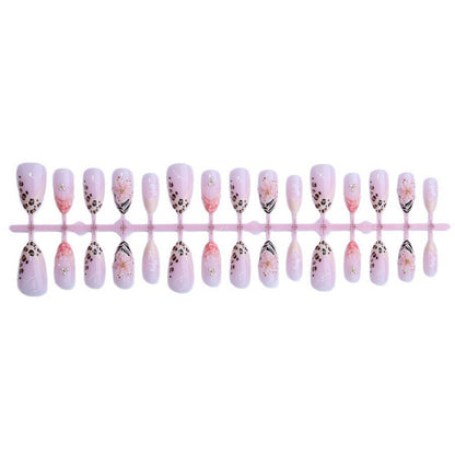 Chic Floral Design Press-On Nail Set Brehn