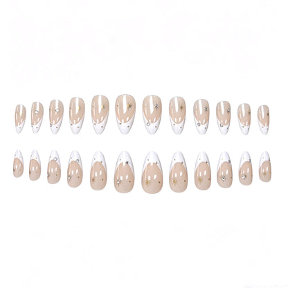 Elegante Akzent Stiletto Nagelkunst Verbesserungen Brehn