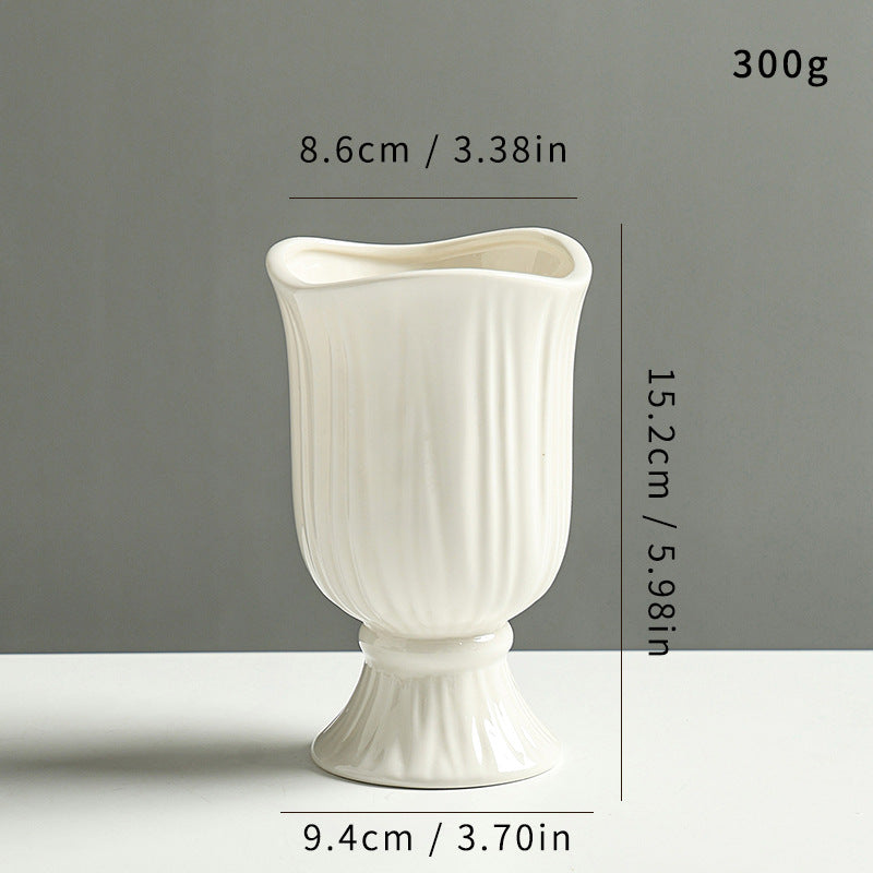 Elegante Gewebte Keramikblumenvase