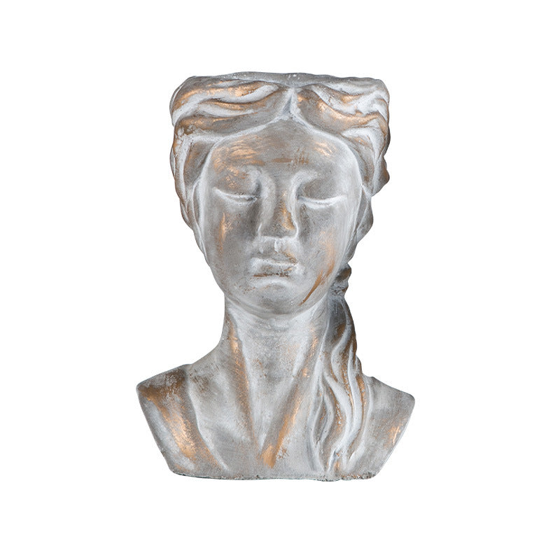 Stilvolle Skulptur Kopf Brehn
