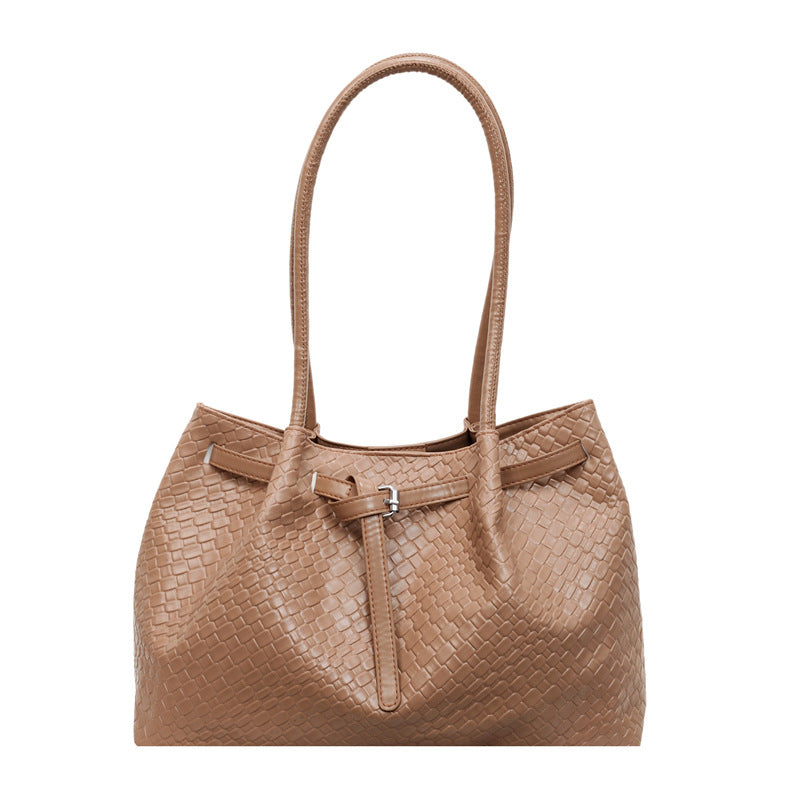 Texturiertes Leder Tote Bag Brehn
