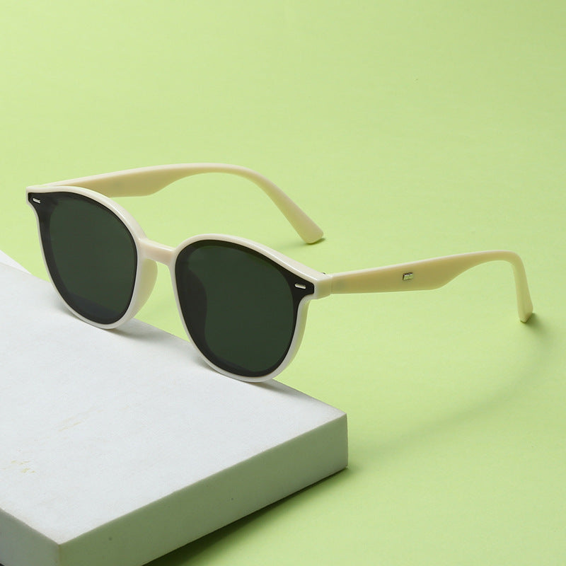 Damen Modische Sonnenbrille mit trendigem, rundem Rahmen und UV-Schutz Brehn