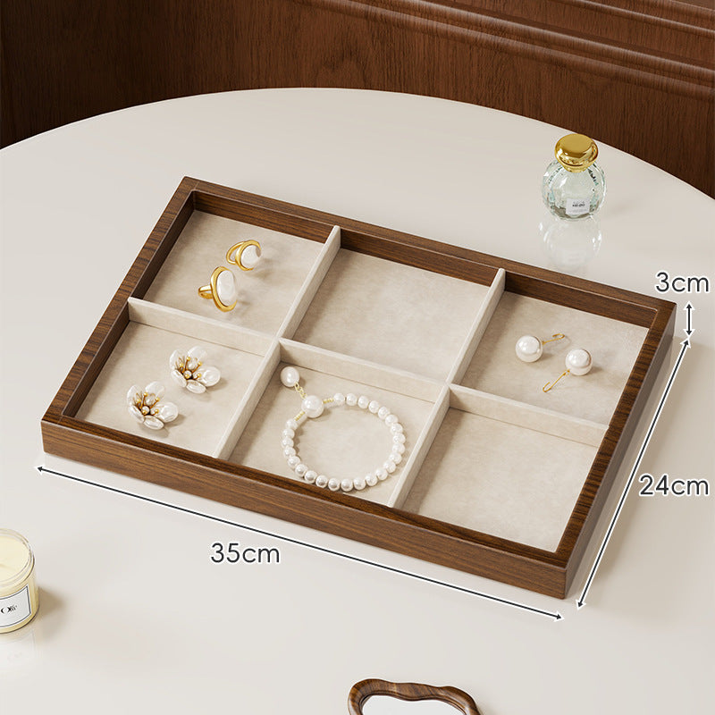 Zwölf-Fächer Bambus Schmuck Organizer Tray