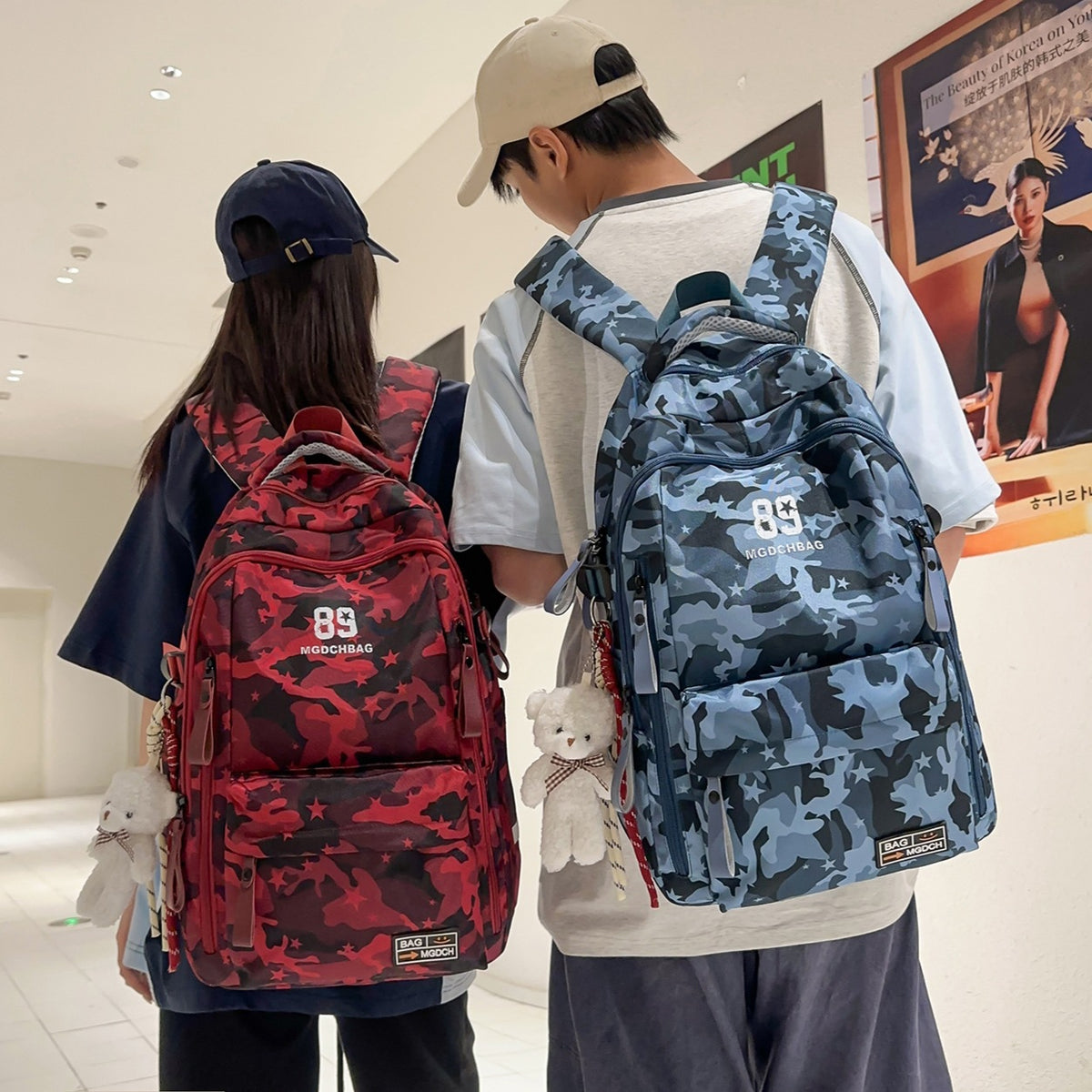Vielseitiger Camouflage-Rucksack mit Multi-Taschen-Design Brehn