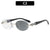 Künstlerische Doppel-Objektiv-Ovale Sonnenbrille