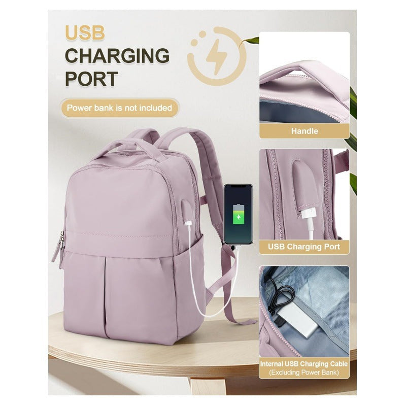 Multifunktionaler Laptop-Rucksack mit Usb-Anschluss und Vielseitigen Fächern Brehn