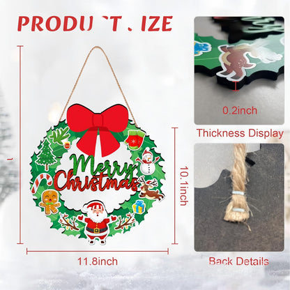 Dekoratives Holzschild mit Wintermotiven Brehn