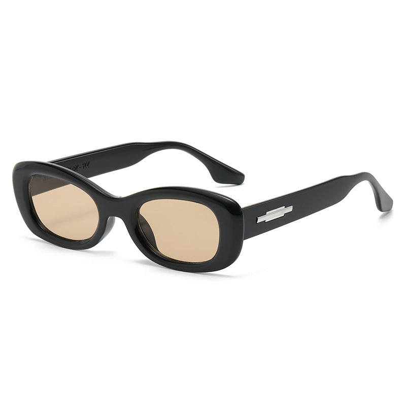 Damen modische Sonnenbrille mit ovaler Rahmenform und UV-Schutz Brehn