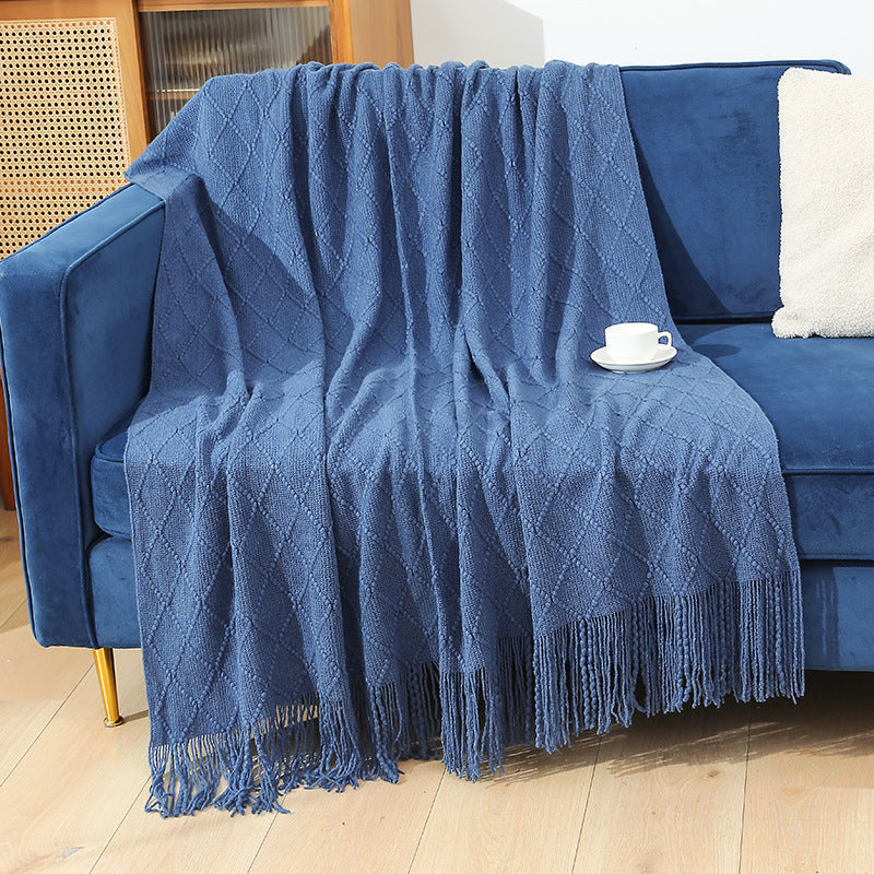 Damen kuschelige Strickdecke Brehn