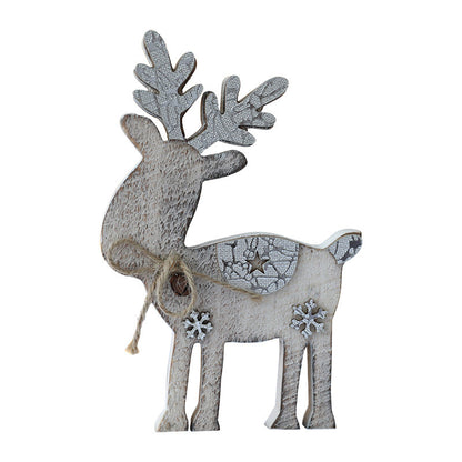 Holz-Rentier-Figurine