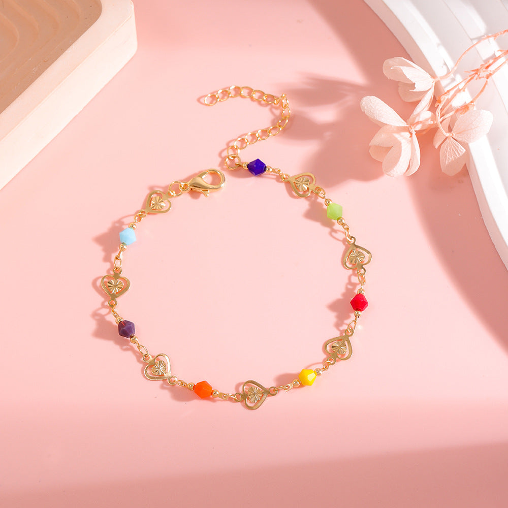 Buntes Herz Charm Armband Brehn