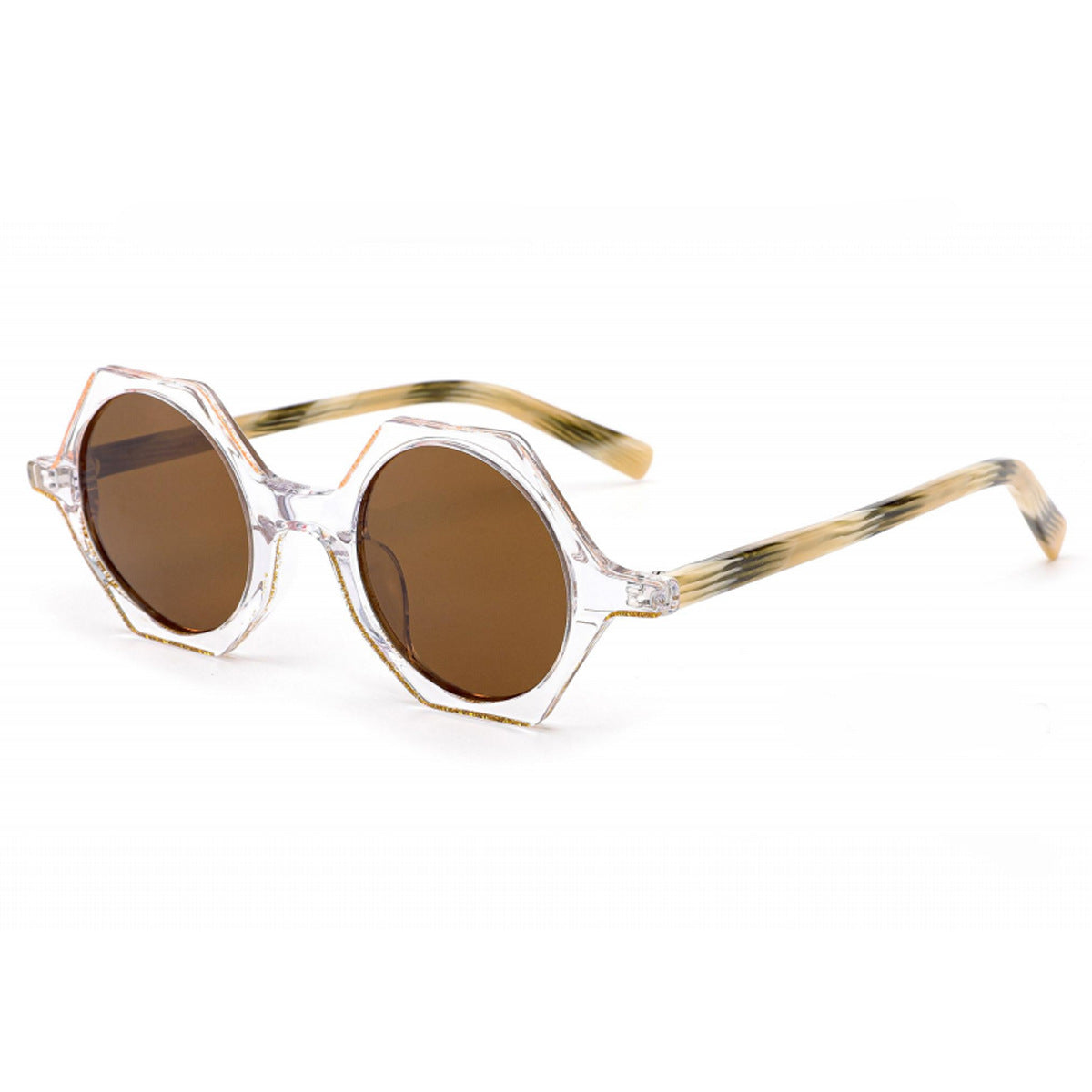 Damen modische Sonnenbrille im einzigartigen sechseckigen Design Brehn