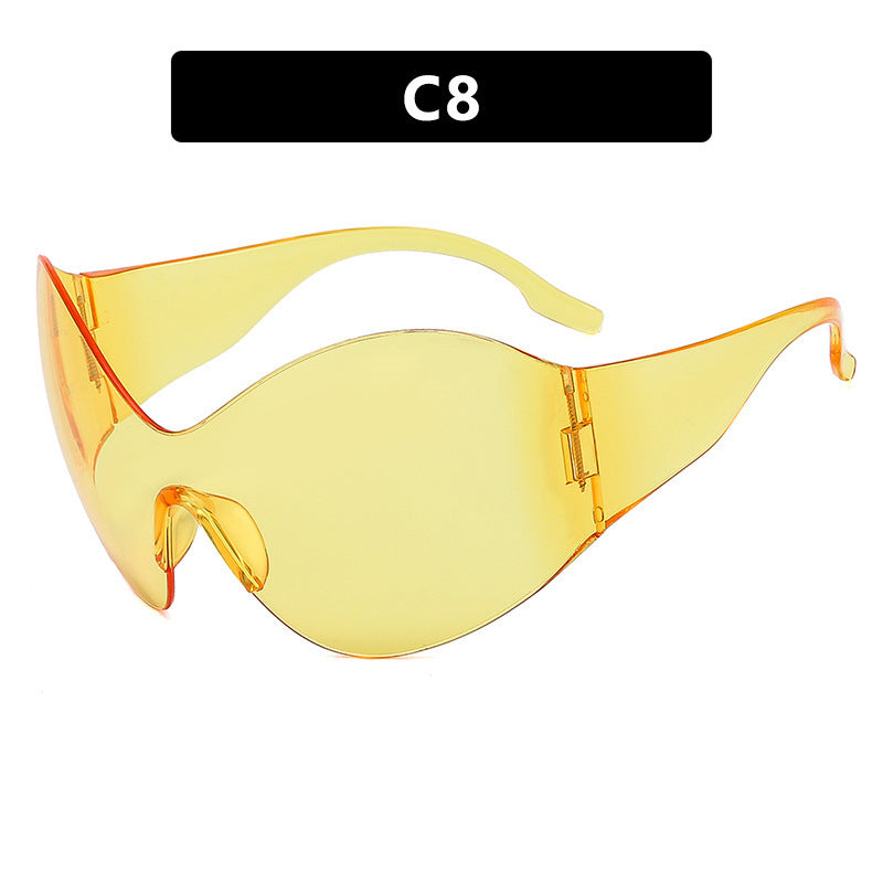 Damen visierartige Sonnenbrille mit innovativem Schutzdesign Brehn