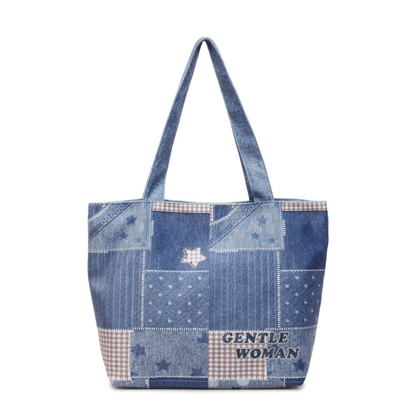 Chic Denim Patchrk Tragetasche Brehn