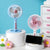 Damen Tragbarer Tischventilator mit kraftvollem Akku und USB-Ladefunktion Brehn