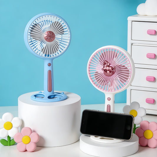 Damen Tragbarer Tischventilator mit kraftvollem Akku und USB-Ladefunktion Brehn