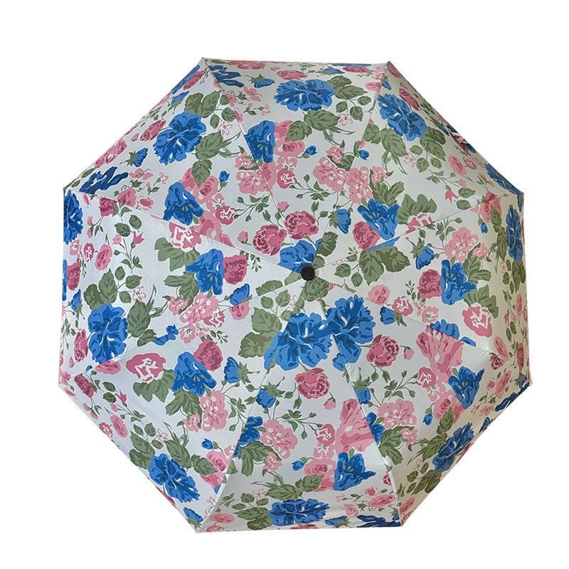 Damen Faltregenschirm mit hochwertigem Blumendesign Brehn