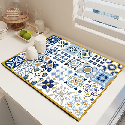 Elegante Mosaikmuster Küchenmatte Brehn
