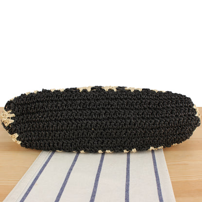 Handtasche mit Elegantem Streifendesign und Robusten Ledergriffen Brehn
