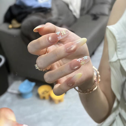 Floral Design Press-On Nagelverstärkungen