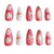 Künstlerisches floral Press-on Nageldesign Brehn