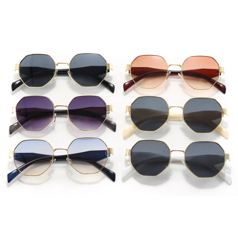 Damen modische Sonnenbrille mit hochwertigem rechteckigem Rahmen und UV-Schutz Brehn