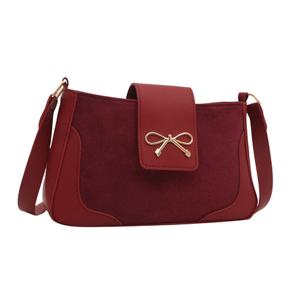Stylish Faux Suede Handtasche Brehn