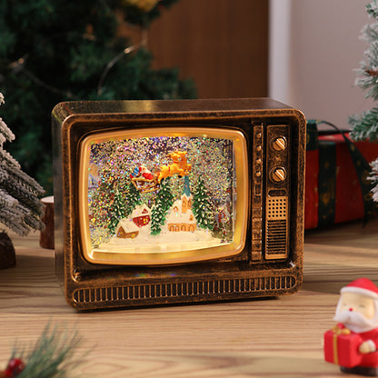 Nostalgisches Weihnachtsfernseher-Dekor Brehn