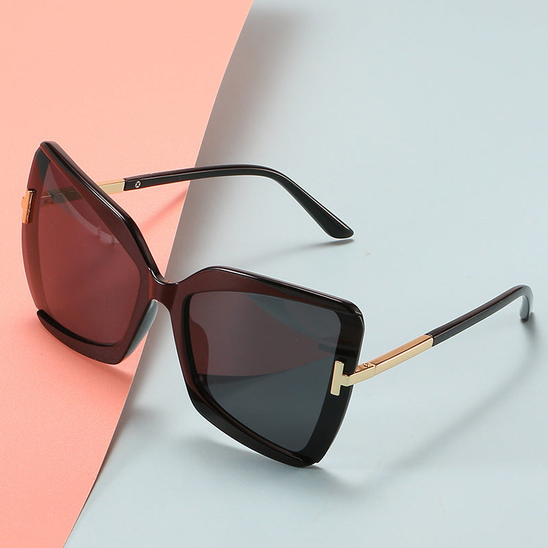 Luxuriöse Übergroße Schild Sonnenbrille Brehn