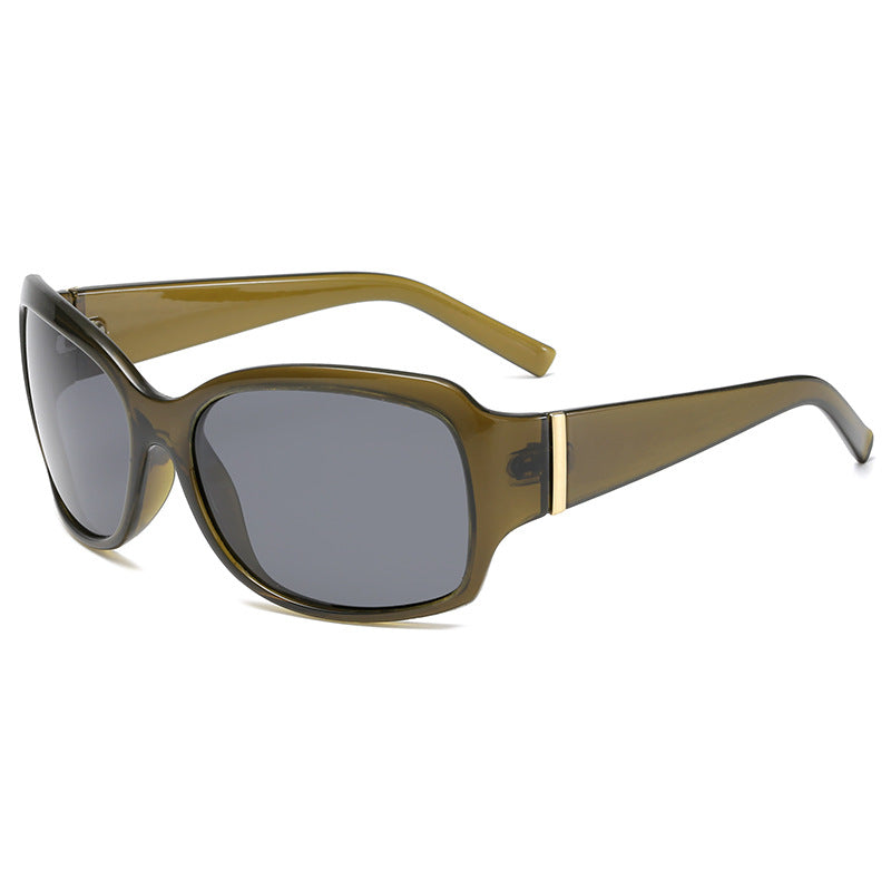 Damen stilvolle oversized Sonnenbrille mit elegantem Muster Brehn