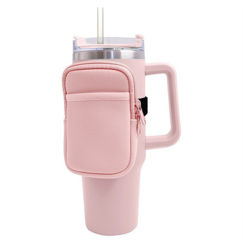 Unisex Getränkehalter mit praktischer Tasche Brehn