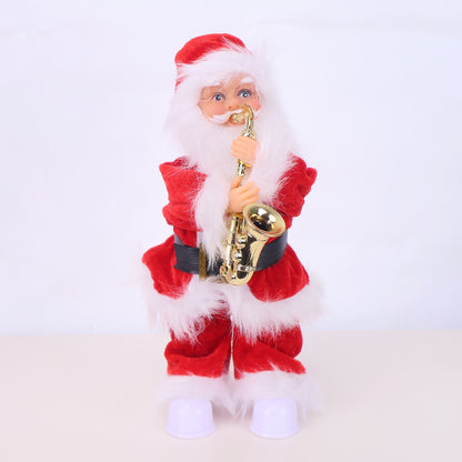 Dekorative Weihnachtsmannfigur mit Süßigkeit