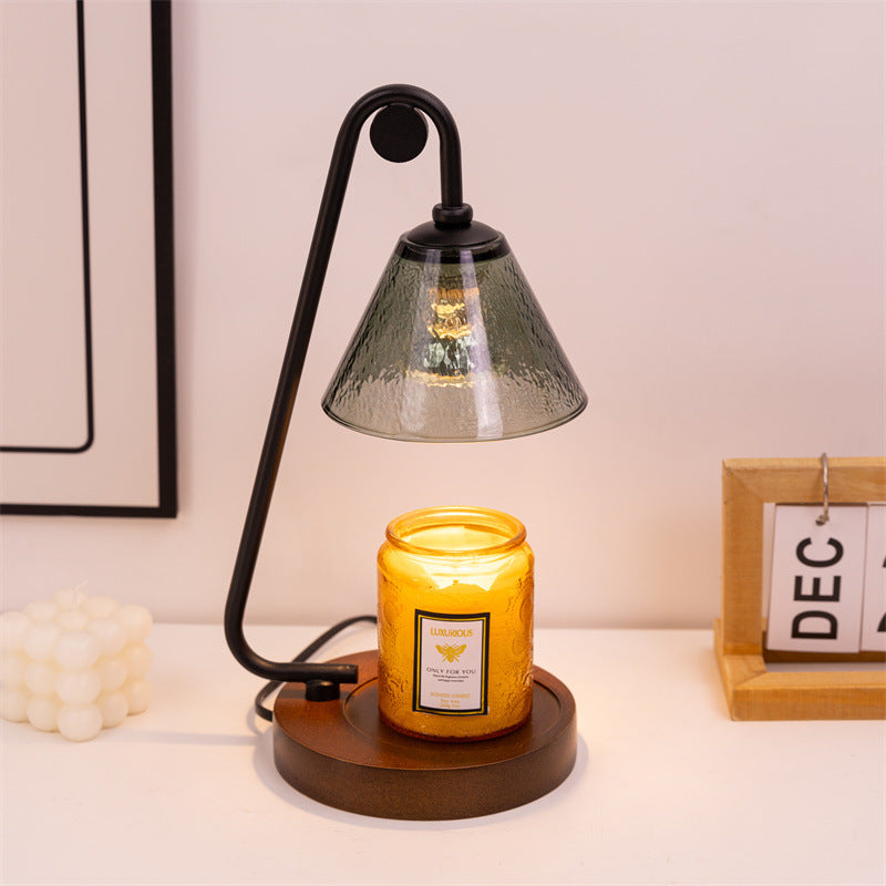 Industrielle Glas Tischlampe