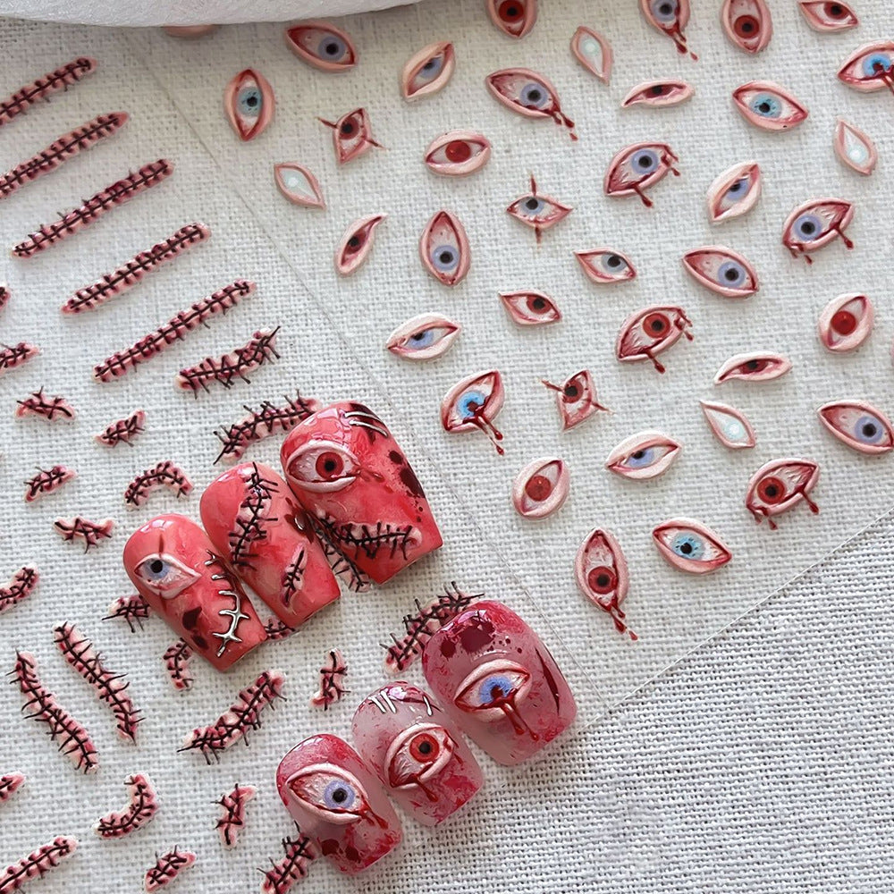 Augen-Themen-Nagelkunst Charms