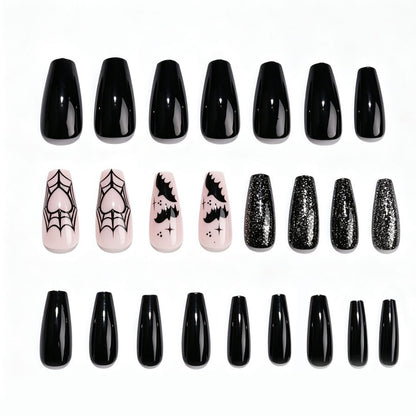 Kunstnagelset mit Halloween-Motiv und schaurigen Designs Brehn