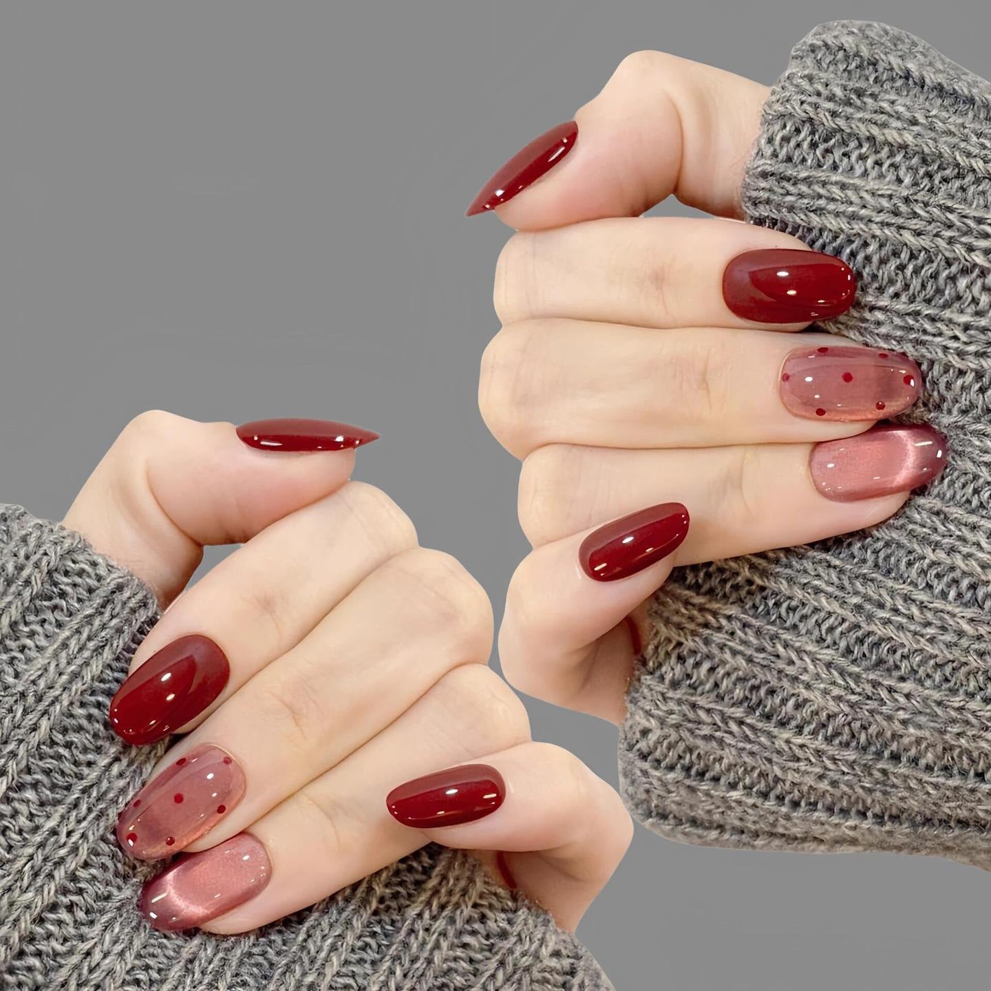Künstlerische Press-On Nagelkollektion Brehn